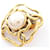 Timeless Orecchini a clip Chanel Coco Mark Bianco D'oro  - vista 7