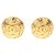 Orecchini a clip Chanel Coco Mark placcati oro D'oro