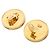 Orecchini a clip Chanel Coco Mark placcati oro D'oro - vista 2