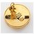 Orecchini a clip Chanel Coco Mark placcati oro D'oro - vista 5