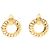 Orecchini a clip Chanel Coco Mark placcati oro D'oro