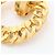 Orecchini a clip Chanel Coco Mark placcati oro D'oro - vista 5