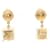 Orecchini Chanel Coco Mark Cube D'oro  - vista 1