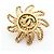 Orecchini a clip Chanel Coco Mark Sun Motif D'oro - vista 5