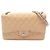 Timeless Borsa a tracolla Chanel Large Matelassé Classic Double Flap Beige