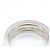Anello C2 Small Band in oro bianco 18K Cartier Argento - vista 4