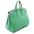 Hermès Borsa Hermes Birkin 25 in pelle Togo verde - vista 2