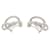 Hermès Hermes Rope Drop Earrings in Silver Silvery  - view 2