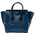 Céline Celine Blue Mini Bicolor Leder Luggage Tote Tasche Blau