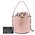 Borsa a sacchetto Chanel Pink Small CC in pelle di vitello e tweed Rosa - vista 8