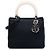 Lady Dior aus Nylon in Blau, Größe Medium Marineblau