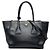 Borsa Prada Blue Glace Calf Twin Pocket Double Handle Blu navy