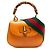 Bamboo Borsa Gucci Orange Mini in pelle di vitello Web 1947 con manico in bambù Arancione