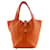 Hermès Orange Clemence Picotin 18 Arancione
