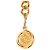 Chanel Gold Gold Plated CC Medallion Chain Link Gürtel Golden - Ansicht 2