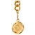 Chanel Gold Gold Plated CC Medallion Chain Link Gürtel Golden - Ansicht 3