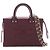 Vanity Necessaire Chanel Convertible com Alça de Mão em Pele de Vitelo Matelassada Small CC Vermelho Bordeaux