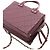 Vanity Necessaire Chanel Convertible com Alça de Mão em Pele de Vitelo Matelassada Small CC Vermelho Bordeaux - vista 12