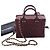 Vanity Necessaire Chanel Convertible com Alça de Mão em Pele de Vitelo Matelassada Small CC Vermelho Bordeaux - vista 15