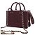 Vanity Necessaire Chanel Convertible com Alça de Mão em Pele de Vitelo Matelassada Small CC Vermelho Bordeaux - vista 3