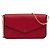 Pochette Félicie Louis Vuitton Pochette Felicie in pelle Monogram Empreinte rossa Rosso