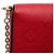 Pochette Félicie Louis Vuitton Pochette Felicie in pelle Monogram Empreinte rossa Rosso - vista 7