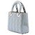 Lady Dior Cannage in vernice grigio Small Marrone Grigio antracite - vista 2
