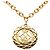 Chanel Gold CC Medaillon Lion Crest Anhänger Halskette vergoldet Golden - Ansicht 3