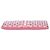 Clutch Miu Miu em napa rosa com detalhes de cristais e ilhoses - vista 3