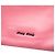Clutch Miu Miu em napa rosa com detalhes de cristais e ilhoses - vista 5