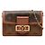 Portafoglio con catena Dauphine in Monogram Reverse marrone Louis Vuitton