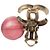 Orecchini a clip Chanel Gold CC in ottone e resina - vista 3