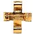 Spilla Chanel Gold CC Fiocco Placcato Oro D'oro - vista 2