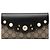 Portafoglio lungo Gucci Beige GG Supreme con peonie e perle
