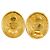 Orecchini Chanel Gold CC Gold Plated Angel Oval Clip On D'oro - vista 3