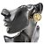 Orecchini Chanel Gold CC Gold Plated Angel Oval Clip On D'oro - vista 5