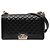 Chanel Black Old Medium Quilted Perforated Lambskin Boy Flap Nero