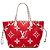 Louis Vuitton Red Monogram Giant Neverfull MM Rosso