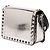 Borsa a tracolla Valentino Silver Small Mirror Calfskin Rockstud23 Argento - vista 2