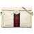 Gucci White Small Calfskin Web Ophidia Chain Crossbody Bianco