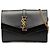Cartera con cadena Sulpice en cuero negro con monograma Saint Laurent
