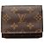 Tarjetero profesional Louis Vuitton Marrón Monogram Envelope Castaño