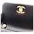 Borsa a tracolla Chanel in pelle nera trapuntata Nero - vista 6