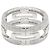 Bulgari BVLGARI Parentesi Ring mit kleinen Diamanten Silber - Ansicht 2