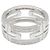 Bulgari BVLGARI Parentesi Ring mit kleinen Diamanten Silber - Ansicht 3