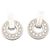 Bulgari Orecchini a lobo Bvlgari Openwork in diamante e oro bianco Argento