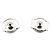 Bulgari Orecchini a lobo Bvlgari Openwork in diamante e oro bianco Argento - vista 4