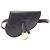 Borsa a tracolla Saddle di Christian Dior in pelle nera Nero