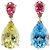 Orecchini Christian Dior Citrine, Topazio e Tormalina Rosa Blu D'oro Giallo