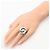 Anello Bvlgari Bulgari Allegra in diamante e onice Nero Argento - vista 7